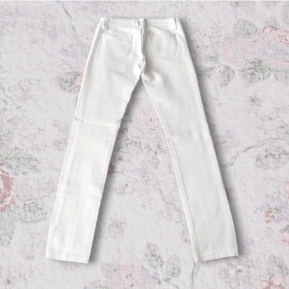 Vintage White Slim Fit Low Waisted Jeans- Size 25 - Picture 2 of 10